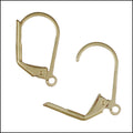Leverback Earrings MATTE GOLD - 36 pcs