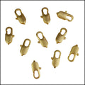 14mm x 5mm Oval Lobster Clasp MATTE GOLD - 10 pcs
