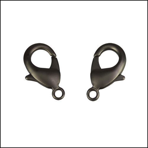 19mm x 11mm Lobster Clasp MATTE GUNMETAL - 5 pcs