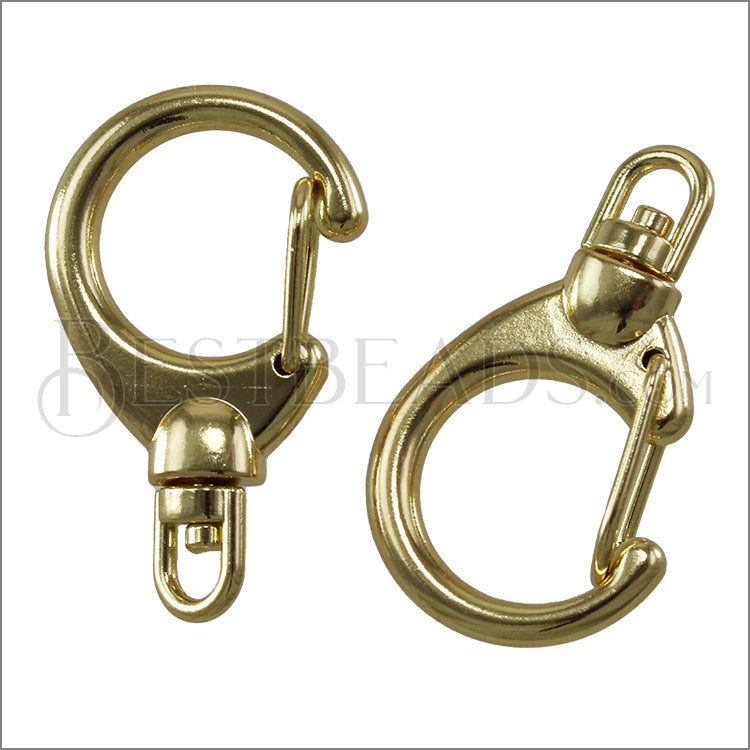 33mm x 19mm Pulley Clasp GOLD - 10 pcs