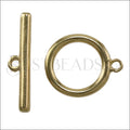 18mm Toggle Clasp GOLD - 10 clasps