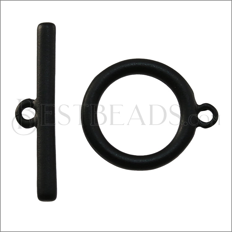 18mm Toggle Clasp NITE BLACK - 10 clasps