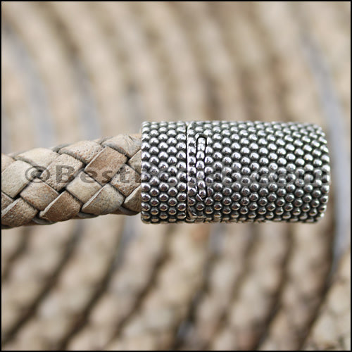 MINI Regaliz® Indian Braided Leather DARK BROWN - 1 meter coil