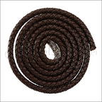 MINI Regaliz® Indian Braided Leather DARK BROWN - 1 meter coil