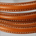 MINI Regaliz® Leather Oval STITCHED CAMEL - 1 meter