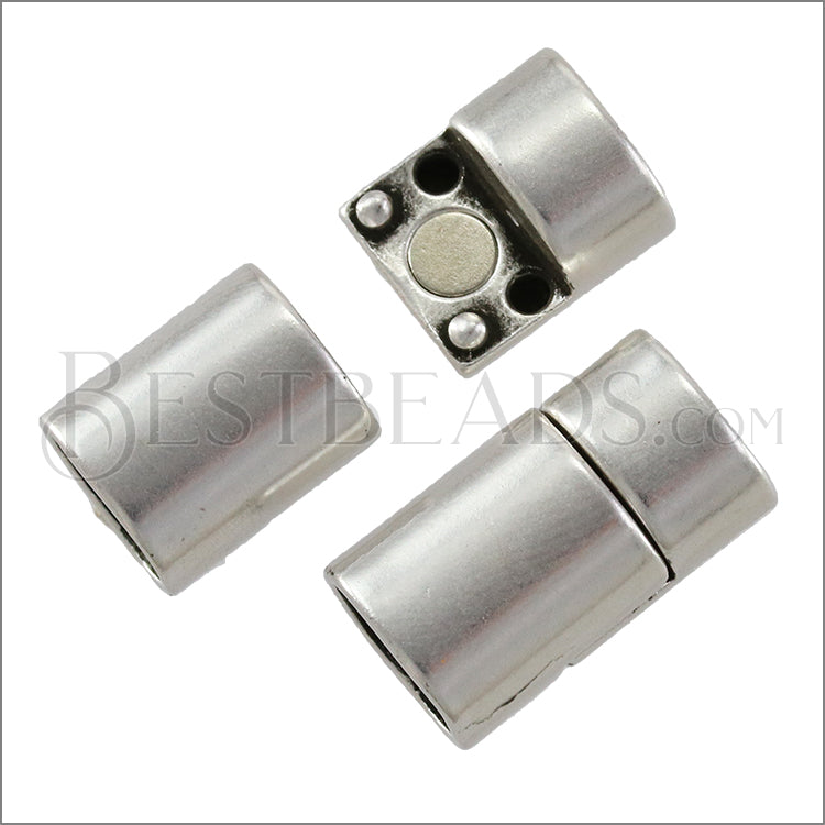 Regaliz® STRAIGHT Magnetic Clasp ANT. SILVER - 5 clasps
