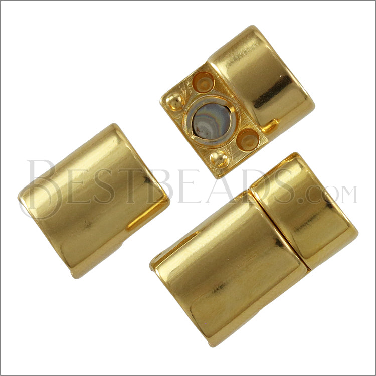 Regaliz® STRAIGHT Magnetic Clasp GOLD - 5 clasps