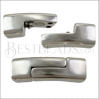 Regaliz® SIDE TUBE Magnetic Clasp ANT. SILVER - 5 clasps