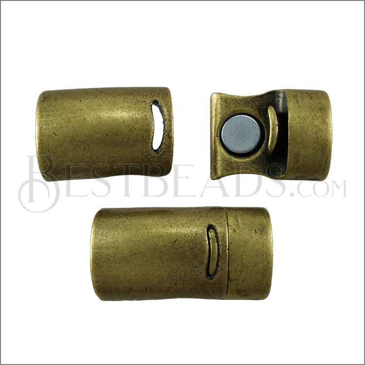 Regaliz® DELUX Magnetic Clasp ANT. BRASS - 10 clasps