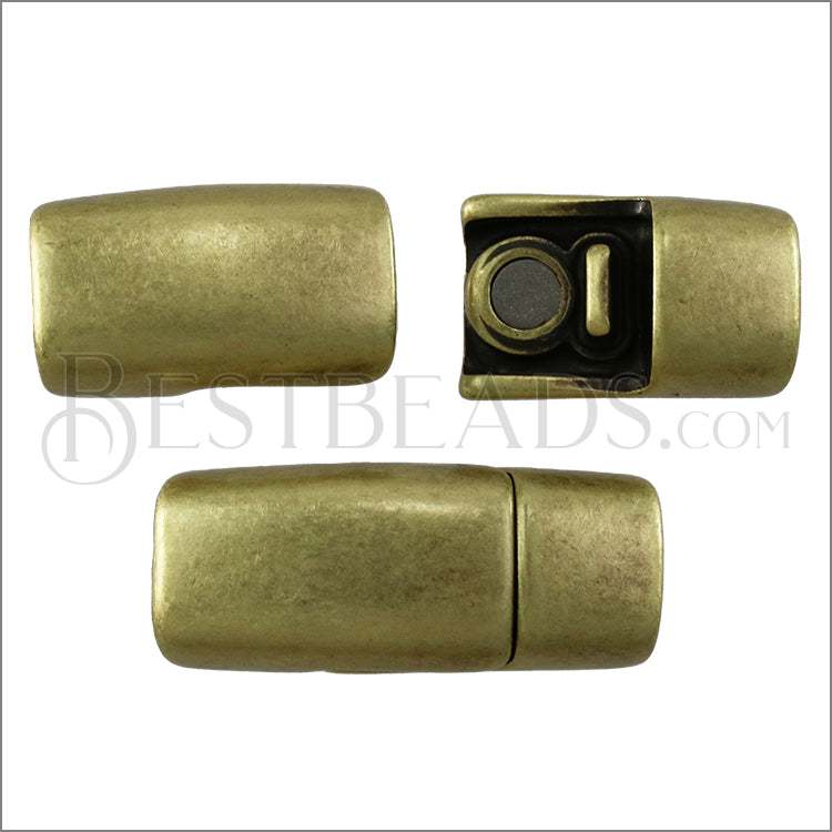 Regaliz® CHUNKY Magnetic Clasp ANT. BRASS - 5 clasps
