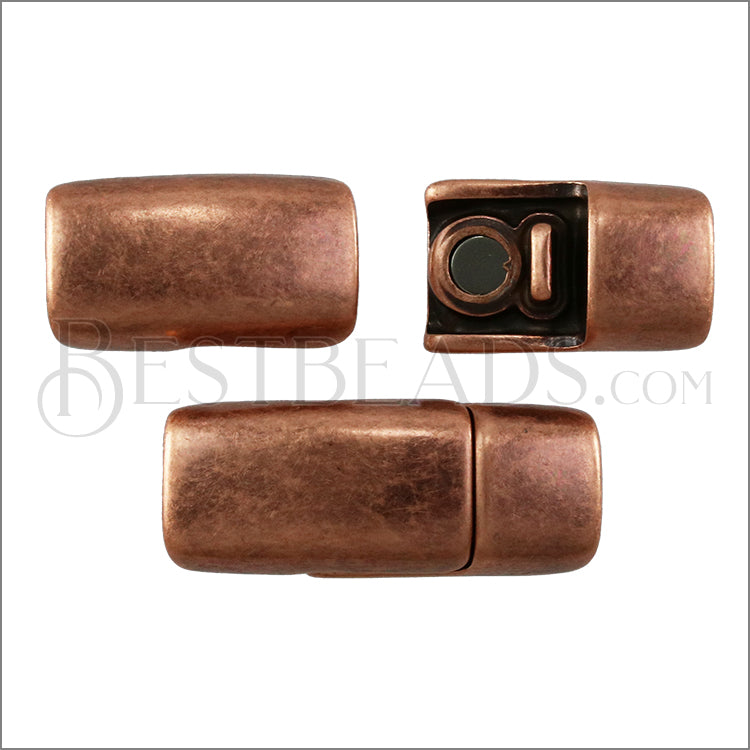 Regaliz® CHUNKY Magnetic Clasp ANT. COPPER - 5 clasps