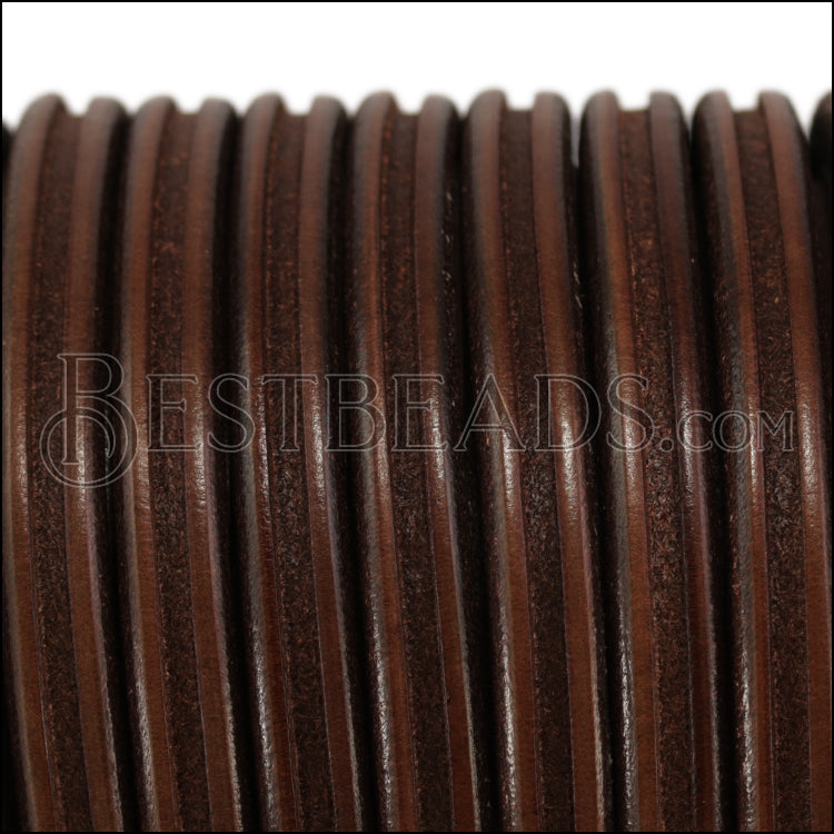 Regaliz® Leather Oval GROOVE BROWN - meter