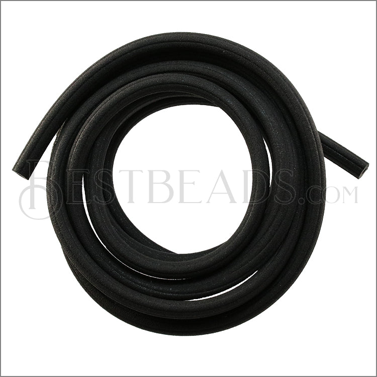 Regaliz® Corduroy Rubber BLACK - 2 meters