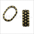 Regaliz® TRIPLE DOT RING spacer ANT BRASS - 10 pcs