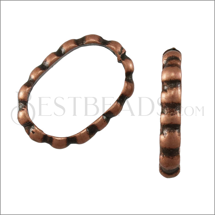 Regaliz® DOT RING spacer ANT COPPER - 10 pcs