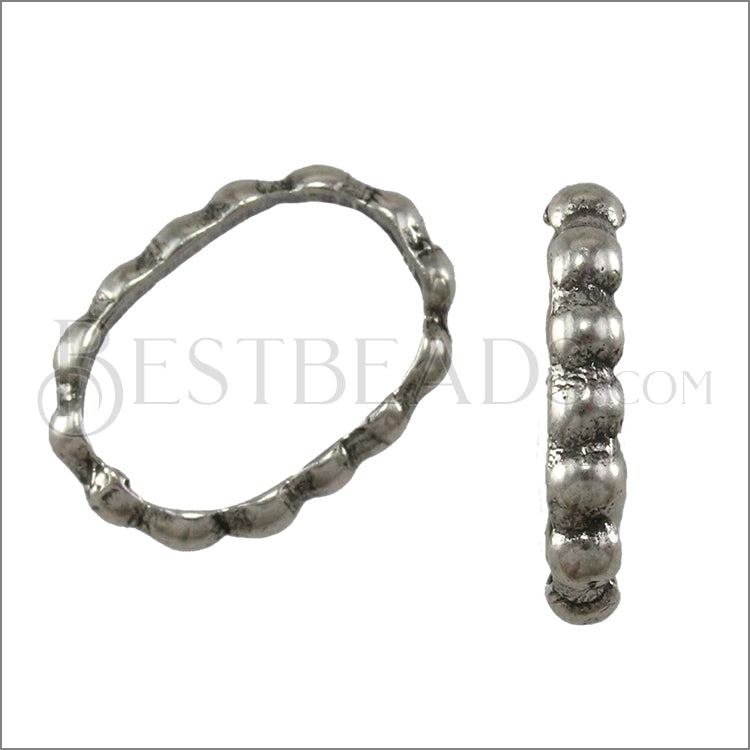Regaliz® DOT RING spacer ANT SILVER - 10 pcs