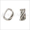 Regaliz® CROSS KNOT spacer ANT. SILVER - 10 pcs
