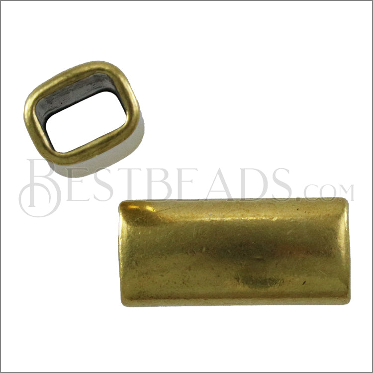 Regaliz® LONG TUBE spacer ANT. BRASS - 5 pcs