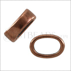 Regaliz® SLICE RING spacer ANT. COPPER - 10 pcs