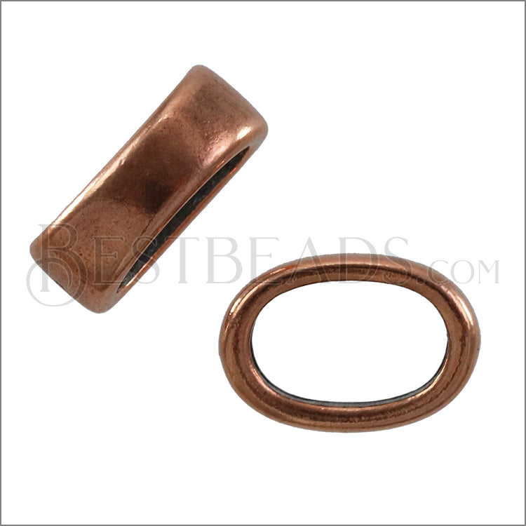 Regaliz® SLICE RING spacer ANT. COPPER - 10 pcs