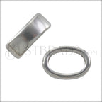 Regaliz® SLICE RING spacer ANT. SILVER - 10 pcs