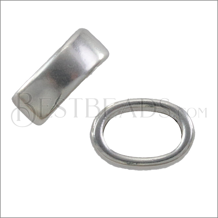 Regaliz® SLICE RING spacer ANT. SILVER - 10 pcs