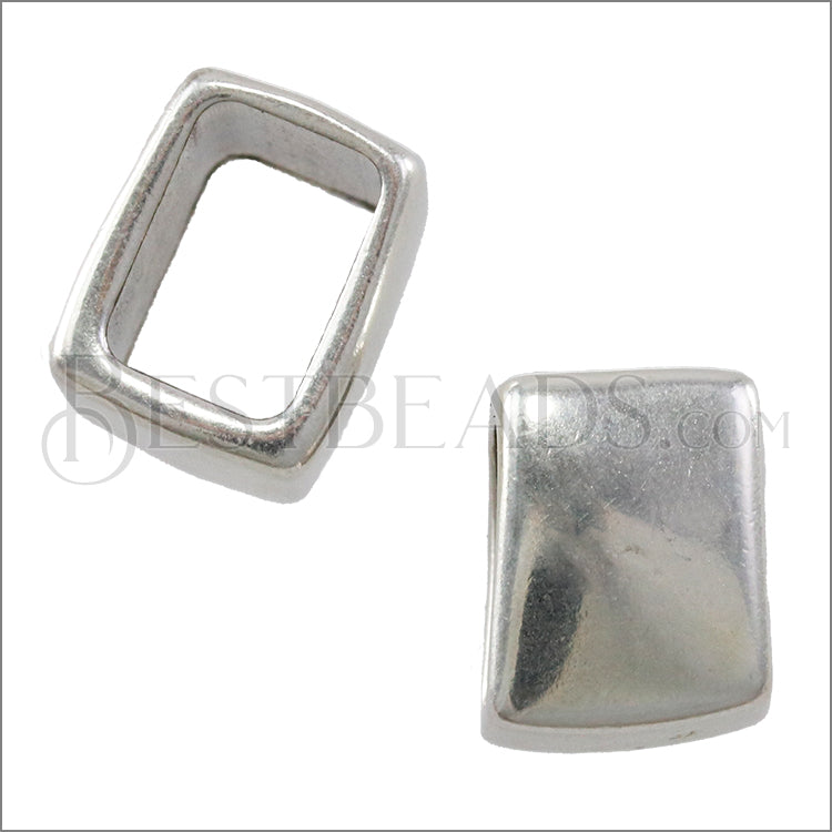 Regaliz® RECTANGLE spacer ANT. SILVER - 10 pcs