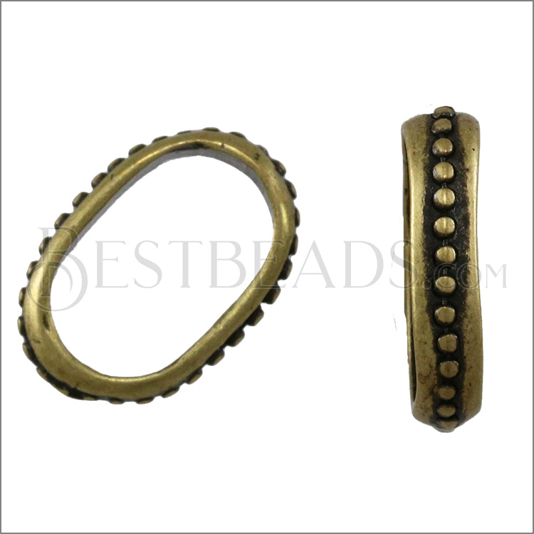 Regaliz® SMALL DOTS spacer ANT. BRASS - 10 pcs