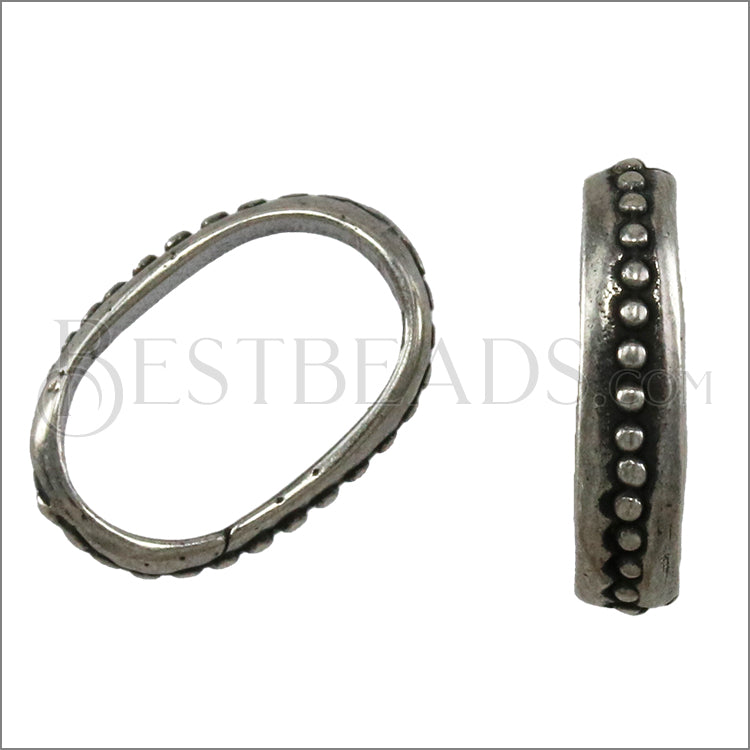 Regaliz® SMALL DOTS spacer ANT. SILVER - 10 pcs