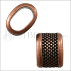 Regaliz® LARGE DOTS spacer ANT. COPPER - 10 pcs