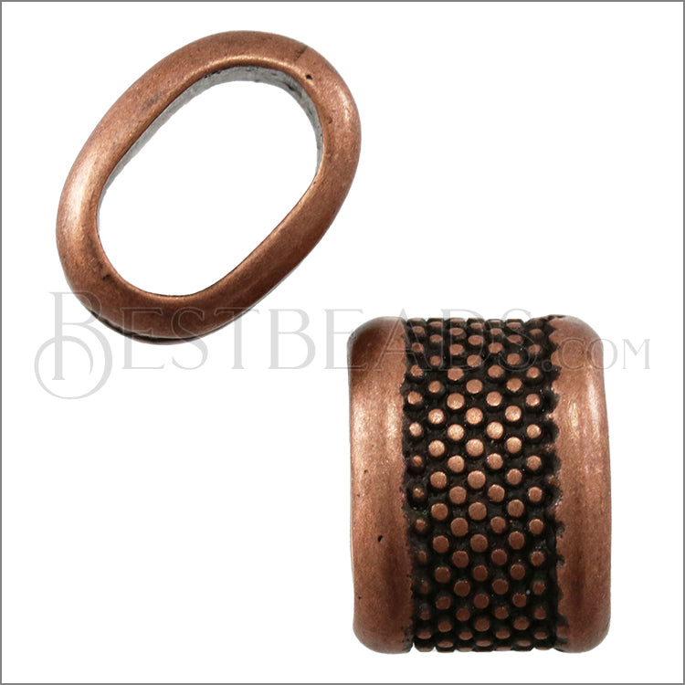 Regaliz® LARGE DOTS spacer ANT. COPPER - 10 pcs