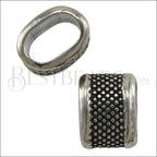 Regaliz® LARGE DOTS spacer ANT. SILVER - 10 pcs