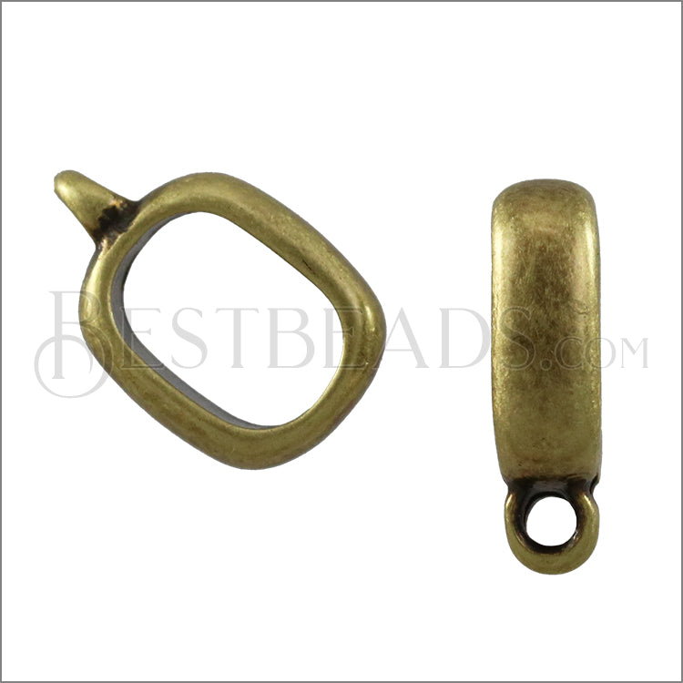 Regaliz® CHARM HOLDER spacer ANT. BRASS - 10 pcs
