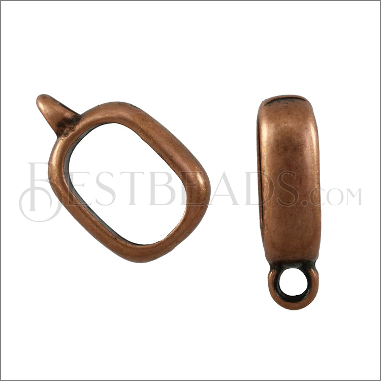 Regaliz® CHARM HOLDER spacer ANT. COPPER - 10 pcs