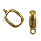 Regaliz® CHARM HOLDER spacer SHINY GOLD - 10 pcs