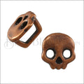 Regaliz® SKULL spacer ANT. COPPER - 10 pcs