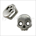 Regaliz® SKULL spacer ANT. SILVER - 10 pcs