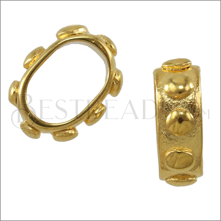 Regaliz® BUMPY spacer GOLD - 10 pcs
