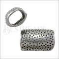 Regaliz® HAMMERED spacer ANT. SILVER - 10 pcs