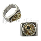 Regaliz® BLING GOLD spacer ANT SILVER - 10 pcs