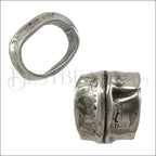 Regaliz® BAMBOO spacer ANT. SILVER - 10 pcs