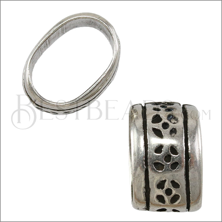 Regaliz® NAPKIN RING spacer ANT. SILVER - 10 pcs