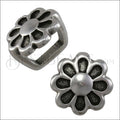 Regaliz® DAISY spacer ANT. SILVER - 10 pcs