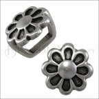 Regaliz® DAISY spacer ANT. SILVER - 10 pcs