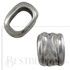 Regaliz® SCRUNCH spacer ANT. SILVER - 10 pcs