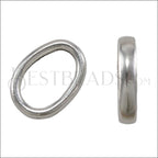 Regaliz® OVAL SLICE spacer ANT. SILVER - 10 pcs