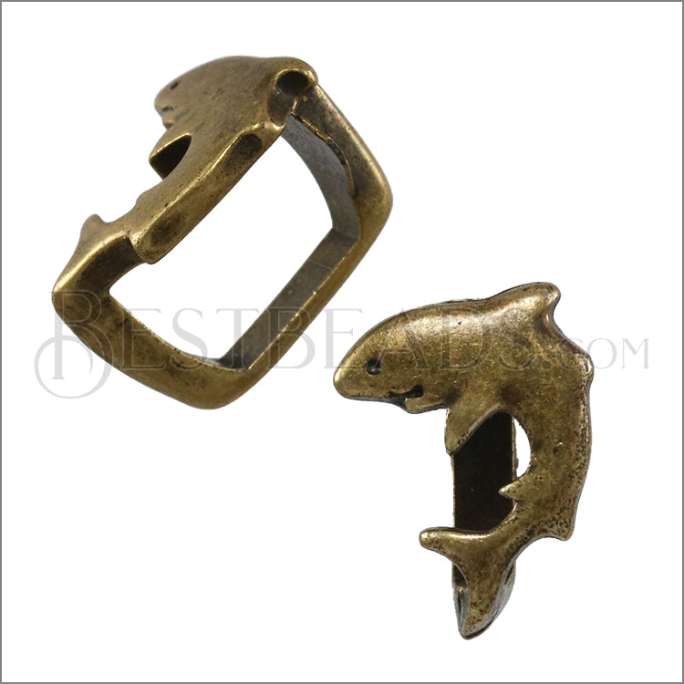 Regaliz® SHARK spacer ANT. BRASS - 10 pcs