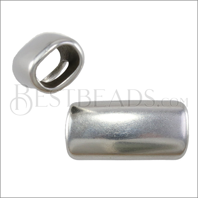Regaliz® PLAIN TUBE spacer ANT. SILVER - 5 pcs