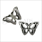 Regaliz® OPEN BUTTERFLY spacer ANT. SILVER - 10 pcs