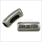 Regaliz® LIVE TO RIDE spacer ANT SILVER - 10 pcs